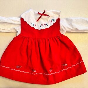 Vintage Red and White Kids Matching Set